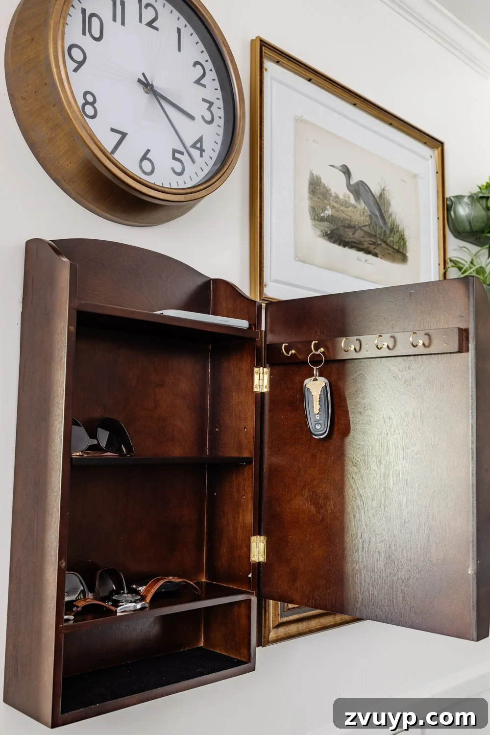 Stylish Storage Solutions That Work in Real Homes 8 key rack and mail sorter cabinet on family command center wall