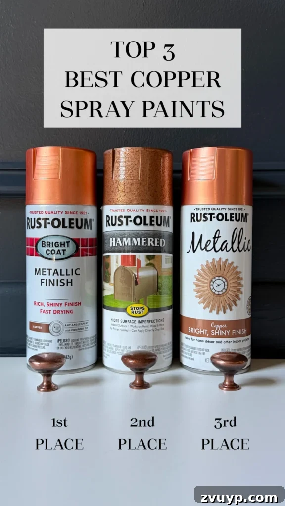 Copper Spray Paints Compared to Real Copper: Ranked 3 realistic best copper spray paints ranked