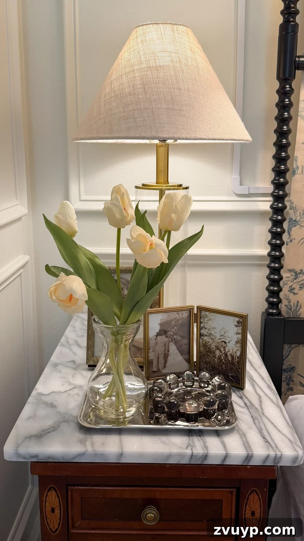 Layer Lighting Like an Interior Designer: Tips for Every Room 10 classic modern french country bedroom with layered lighting and canopy bed